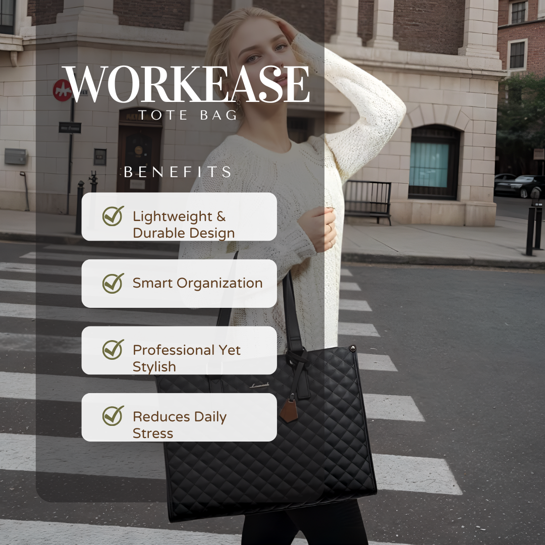 WorkEase 2-in-1: Laptop Tote with Insulated Lunch Storage