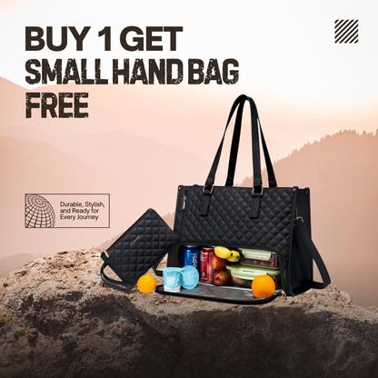 WorkEase 2-in-1: Laptop Tote with Insulated Lunch Storage