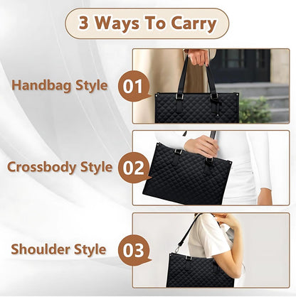 WorkEase 2-in-1: Laptop Tote with Insulated Lunch Storage